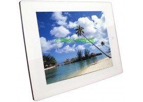 กรอบรูปดิจิตอล Digital Photo Frame จอ LCD 10.4 นิ้ว ความละเอียด 800x600 (สีขาวเงา)