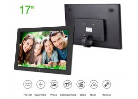 กรอบรูปดิจิตอล Digital Photo Frame 1080P รุ่นบางเฉียบ จอ LED 17 นิ้ว ความละเอียด 1440*900