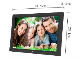 กรอบรูปดิจิตอล Digital Photo Frame 1080P รุ่นบางเฉียบ จอ LED 17 นิ้ว ความละเอียด 1440*900