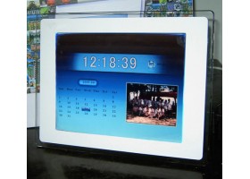 กรอบรูปดิจิตอล Digital Photo Frame จอ LCD 15 นิ้ว ความละเอียด 1024x768 (สีขาว มีขอบใส)