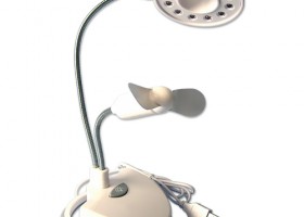 โคมไฟพัดลม USB LED LAMP เสียบโน้ตบุ้ค เสียบไฟบ้าน  0