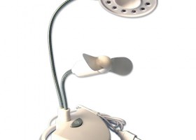 โคมไฟพัดลม USB LED LAMP เสียบโน้ตบุ้ค เสียบไฟบ้าน  0