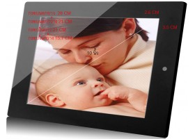 กรอบรูปดิจิตอล Digital Photo Frame จอ LCD 10.4 นิ้ว ความละเอียด 800x600 (สีดำเงา)