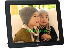 กรอบรูปดิจิตอล Digital Photo Frame รุ่นบางเฉียบ จอ LED 12 นิ้ว ความละเอียด 1024*768 (สีดำ) 